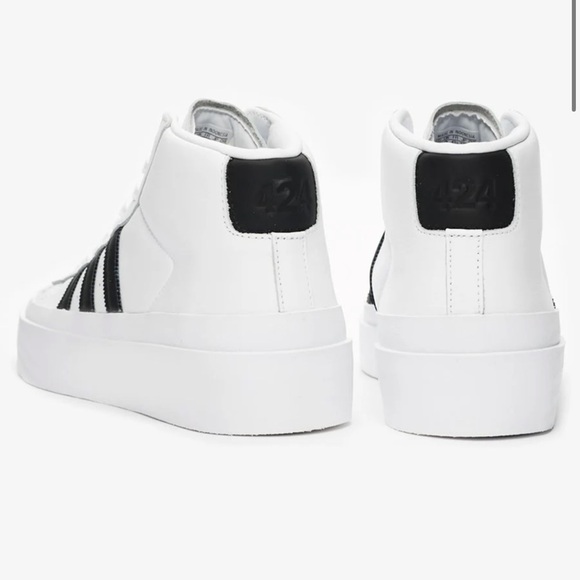 NWT Adidas 424 Pro Model Sneaker Black / white - Picture 12 of 15